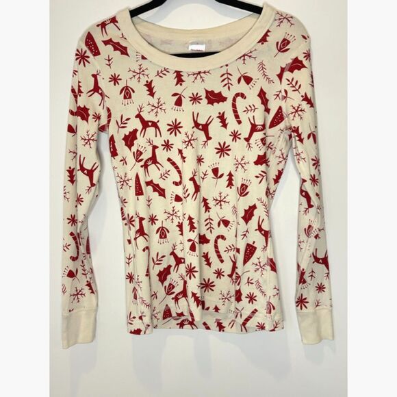 Hanna Andersson Women's 2PC holiday Christmas Pajamas Size Small - flawed - Picture 2 of 14